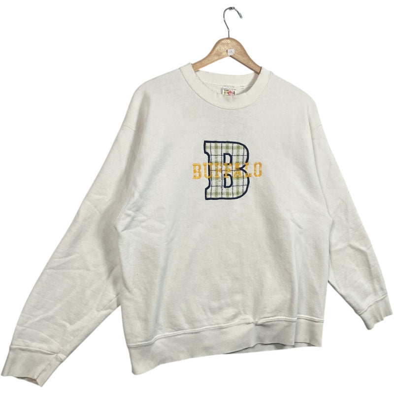 Vintage Buffalo State University Spellout Pullover Crewneck