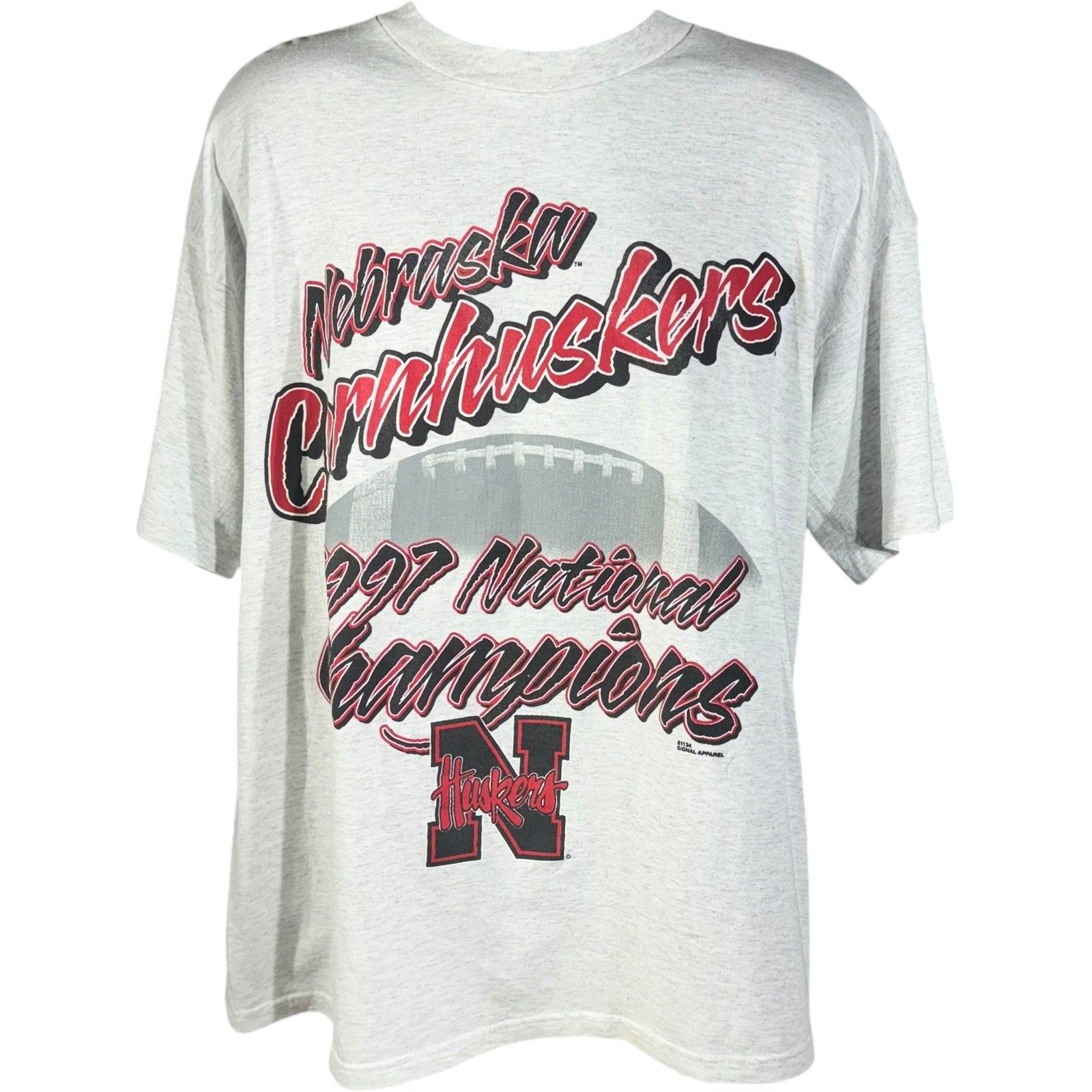 Vintage University of Nebraska '97 National Football Champs Tee