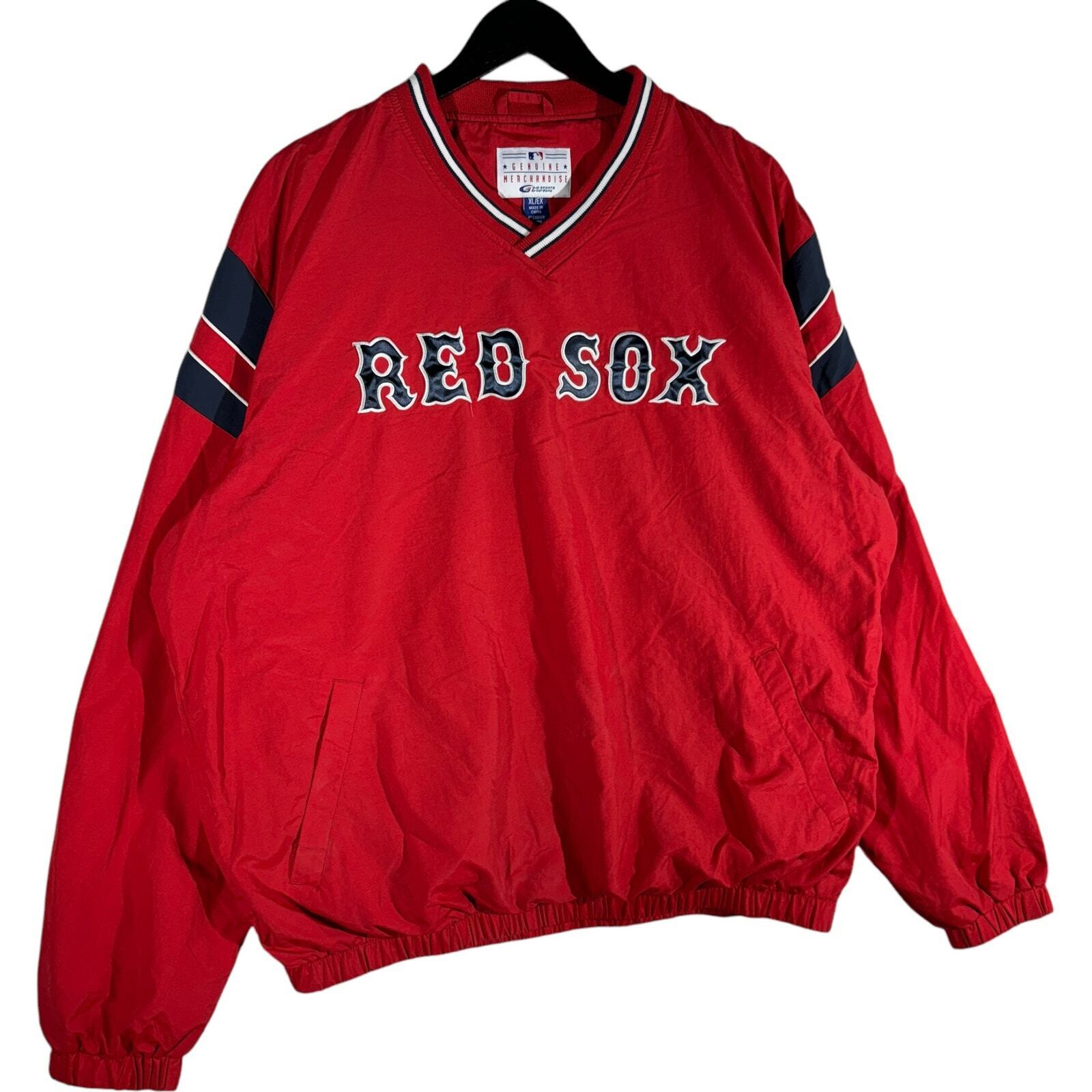 Vintage Boston Red Sox Logo Pullover Windbreaker