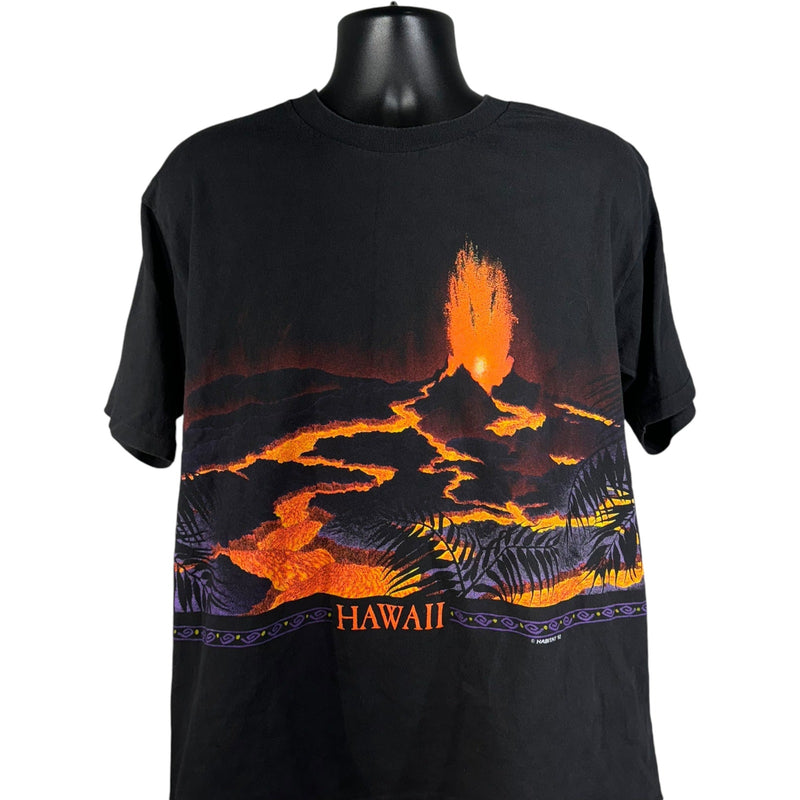 Vintage Habitat Hawaiian Volcano AOP Souvenir Tee 1992