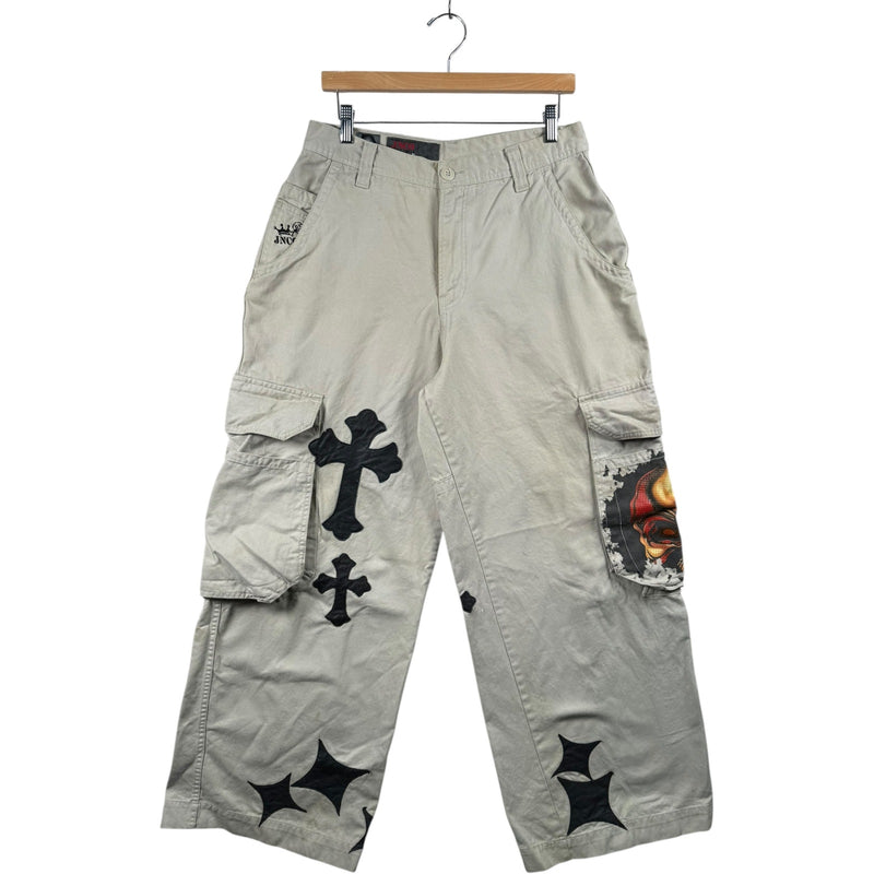 Vintage JNCO Force Baggy Graphic Cargo Pants 32