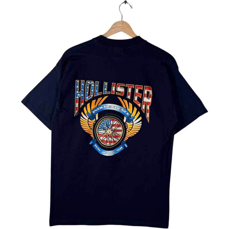 Vintage Hollister Independence Day Bike Rally Double Sided Tee