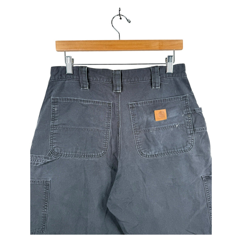 Vintage Carhartt Loose Fit Cargo Denim Shorts 32