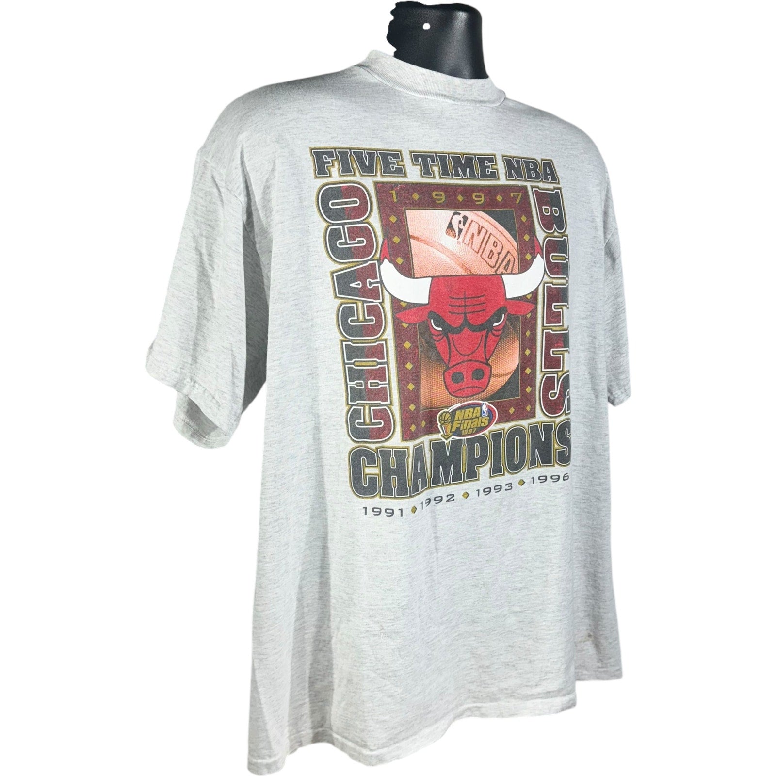 Vintage Chicago Bulls Five Time Champions Tee 90s