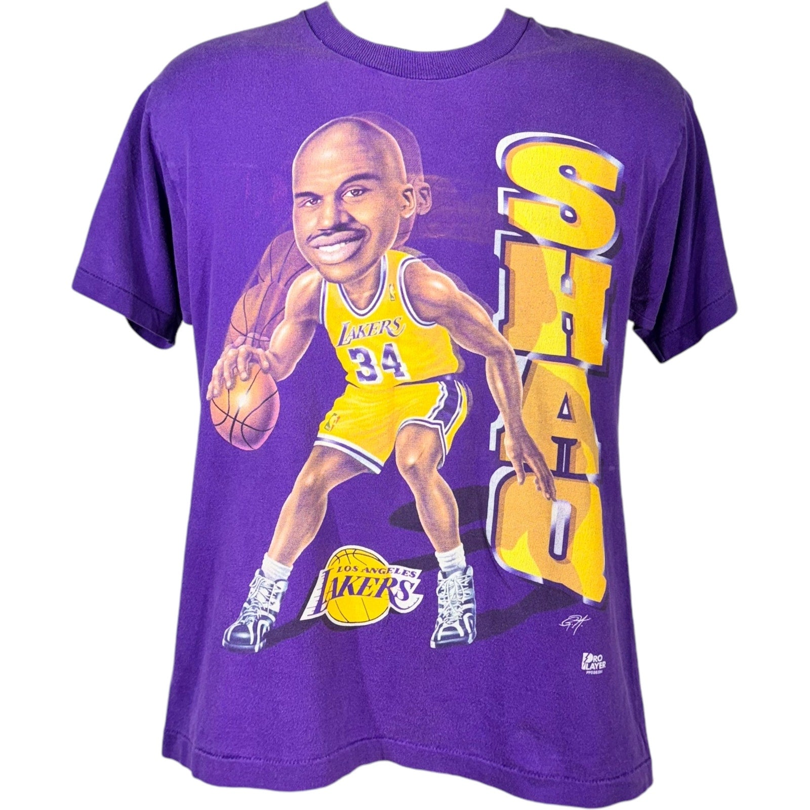 Vintage Pro Player LA Lakers Shaquille O'Neal # 34 NBA Tee