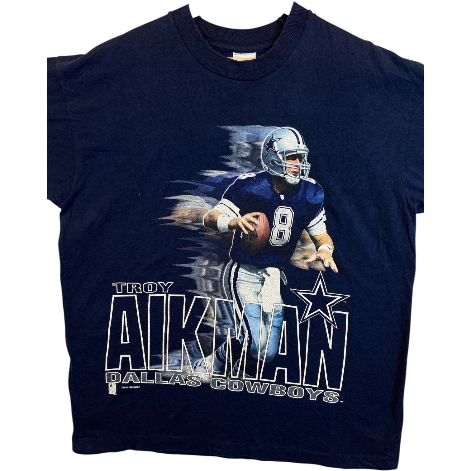 Vintage Troy Aikman Dallas Cowboys NFL T-Shirt