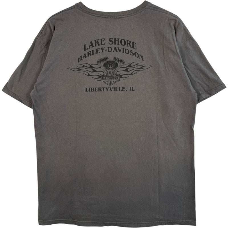 Vintage Harley Davidson Pin-up Mechanic Girls Tee