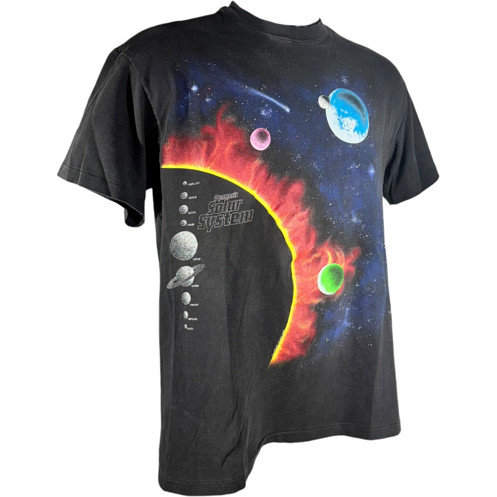 Vintage Dynamic Solar System Outer Space Graphic Tee 90s