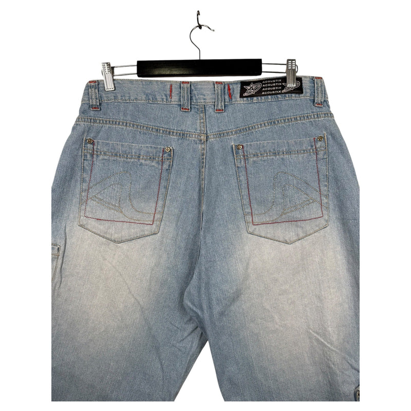 Vintage Straight Leg Bermuda Jean Denim Shorts 36