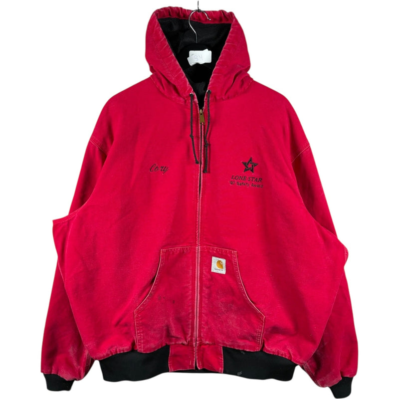 Vintage Carhartt Canvas Full Zip Hooded Workwear Jacket