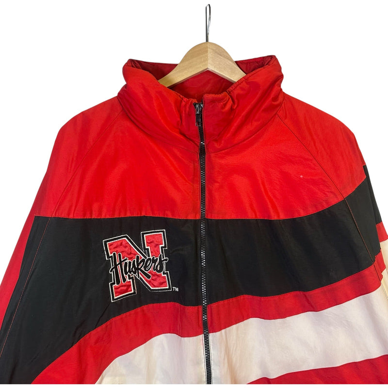 Vintage University of Nebraska Huskers Puffer Jacket