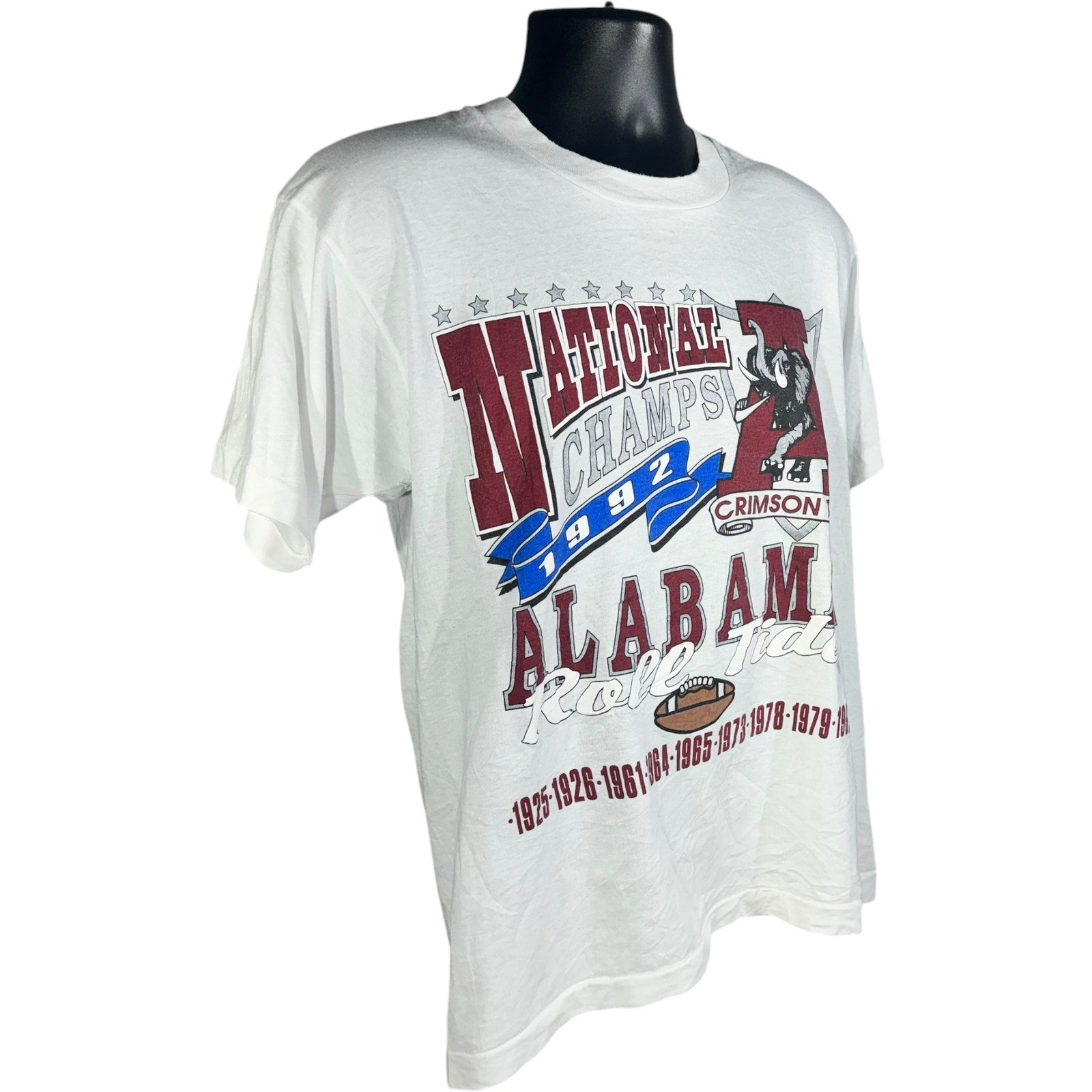 Vintage Alabama National Champions University Tee 1992