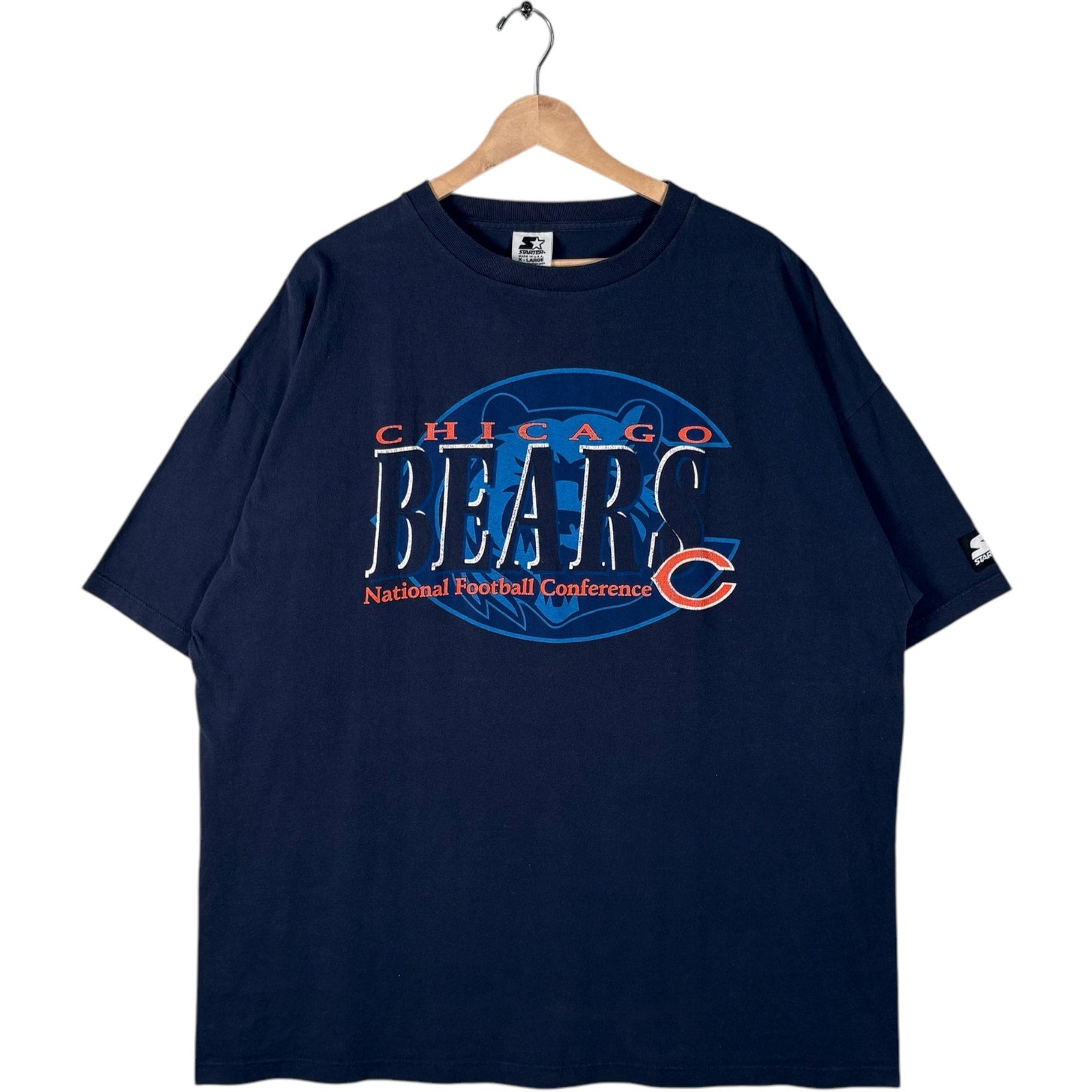 Vintage Starter Chicago Bears Spellout NFL Tee 90s