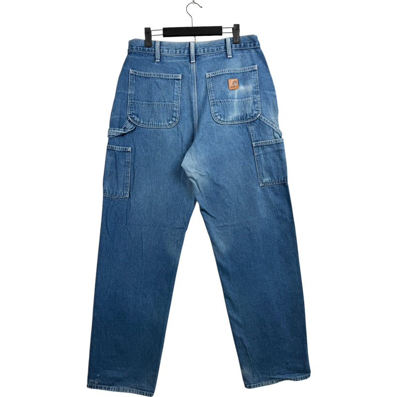 Vintage Carhartt Carpenter Denim Utility Pants 34