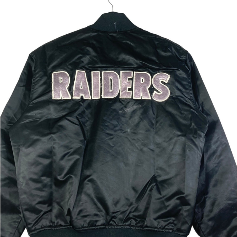Vintage Starter Embroidered Oakland Raiders Bomber Jacket
