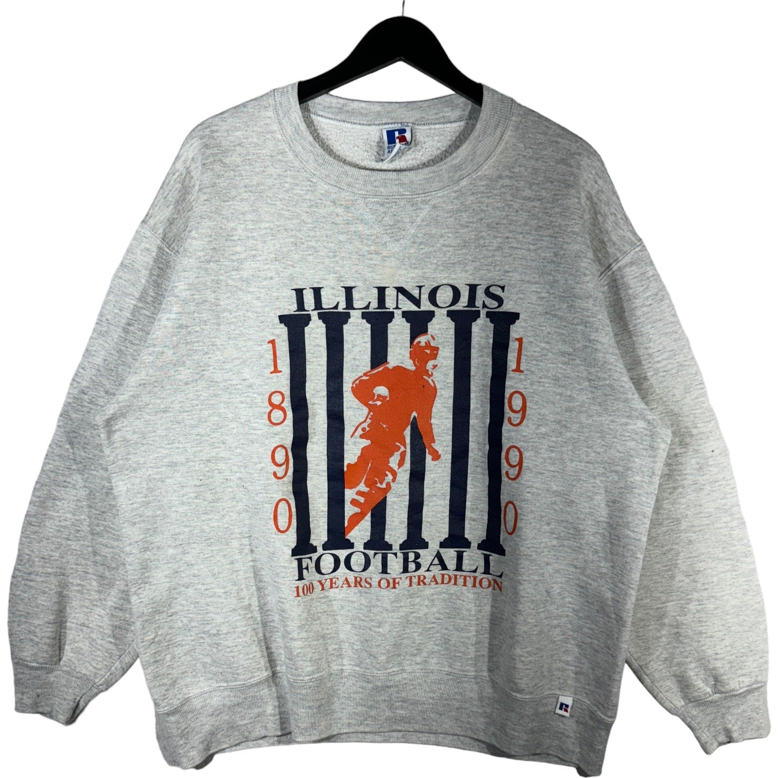 Vintage Illinois Football "100 Years" Russell Crewneck