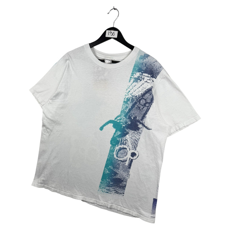 Vintage Ocean Pacific OP3 Abstract Surf Graphic T-Shirt