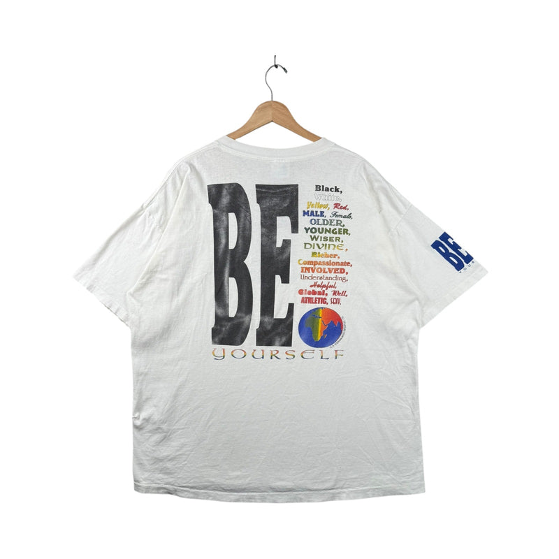 Vintage BE! Yourself Motivational Graphic T-Shirt