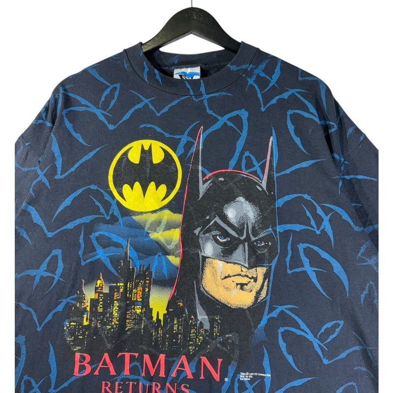 Vintage Batman Returns All Over Graphic Print T-Shirt