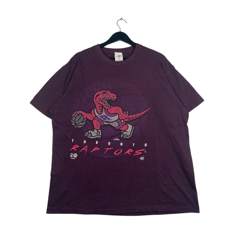 Vintage Toronto Raptor Spellout Mascot NBA T-Shirt 90s