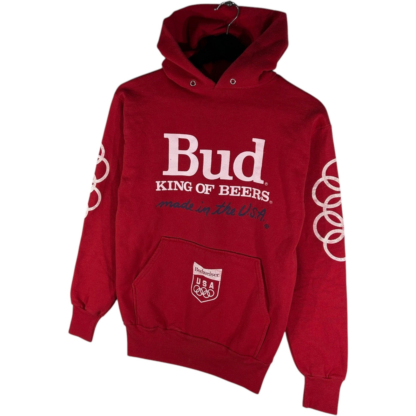 Vintage Bud King of Beers Spellout Promo Hoodie