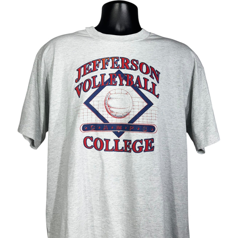 Vintage Jefferson College Volleyball Camps Graphic Tee 90s