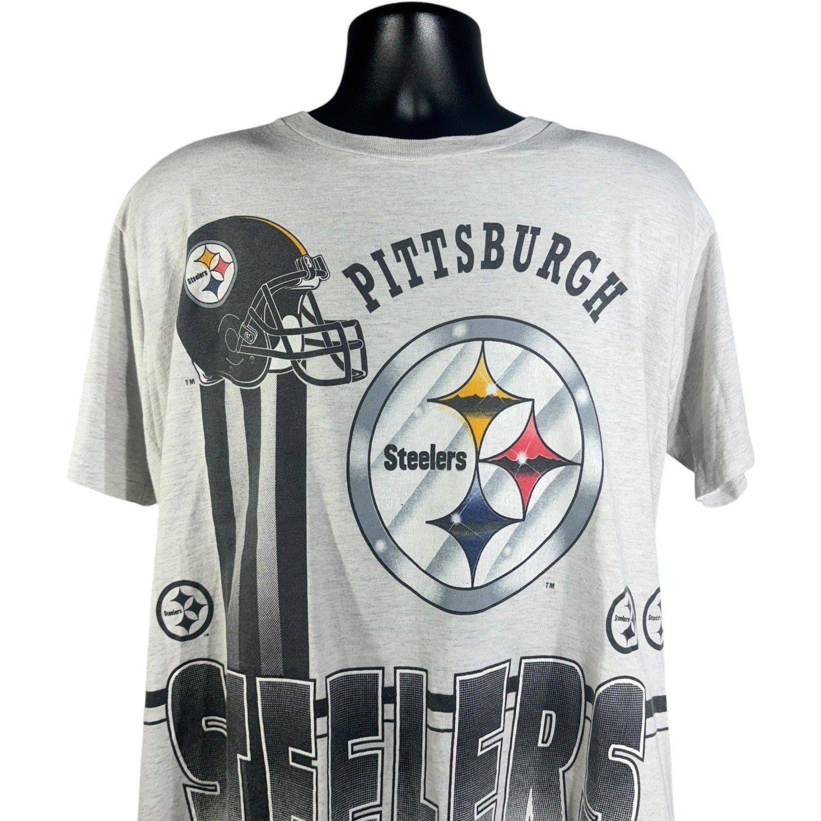 Vintage Pittsburgh Steelers Helmet Tee