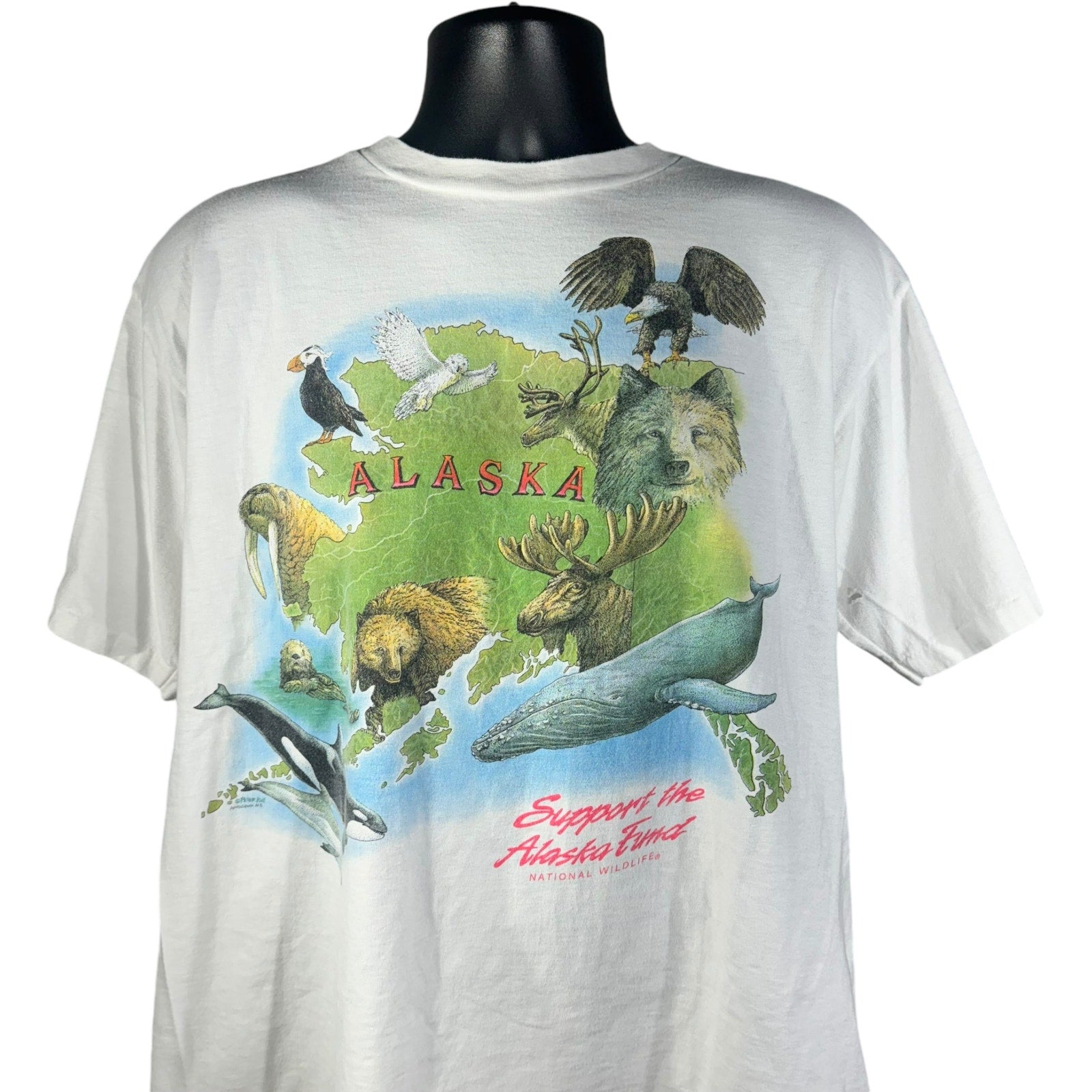 Vintage Support The Alaska Fund Nature Tee