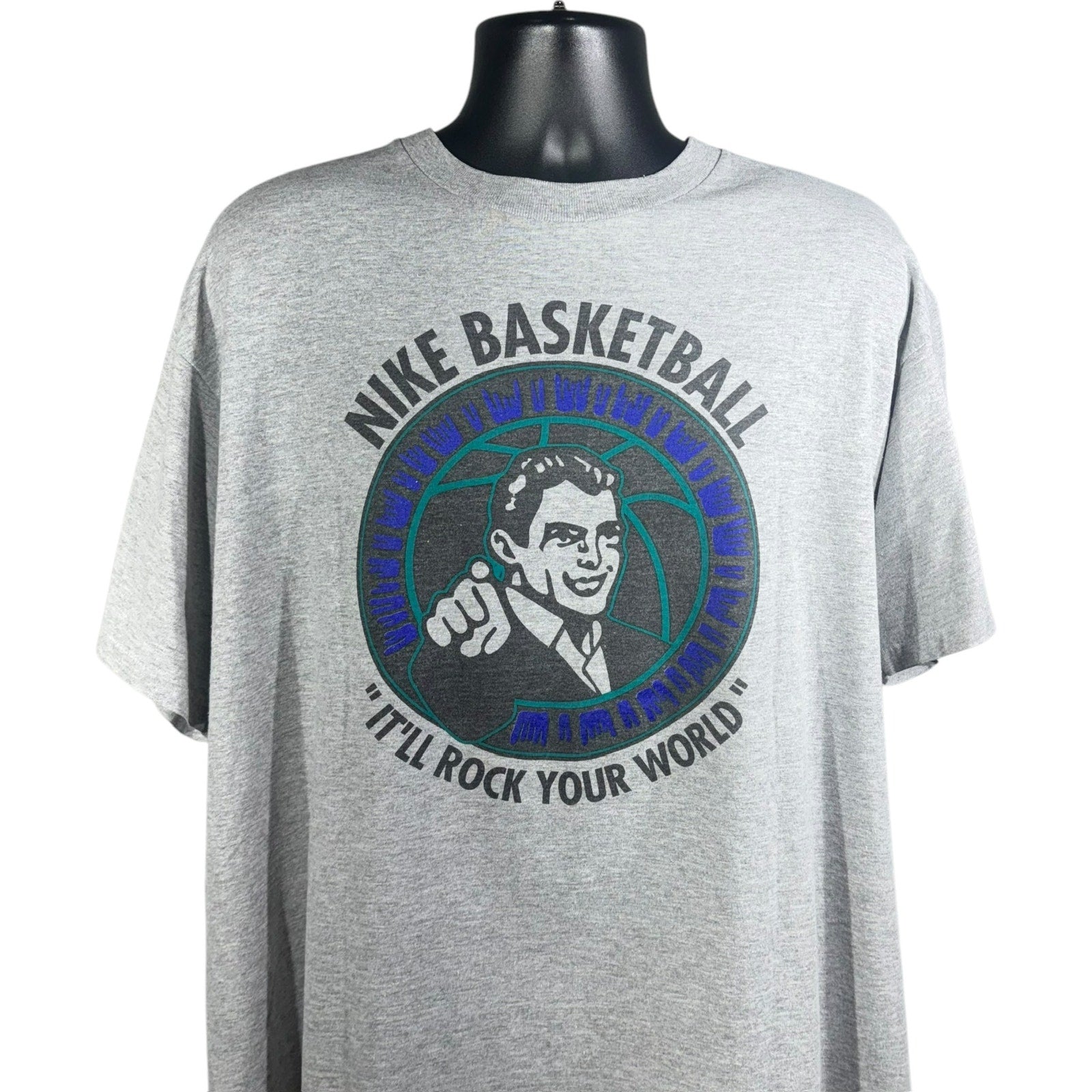 Vintage Nike Basketball "Rock Your World" Double Sided Tee