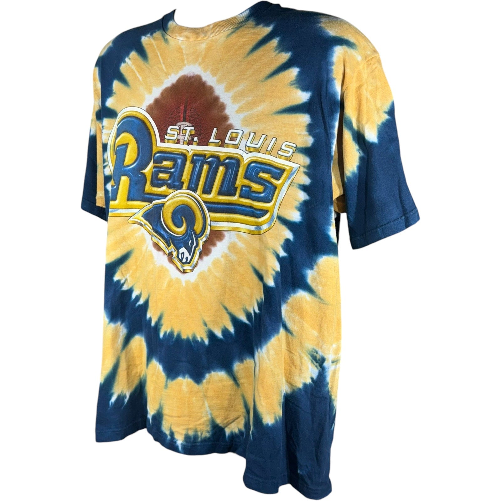 Vintage Liquid Blue NFL St. Louis Rams Tie Dye Tee