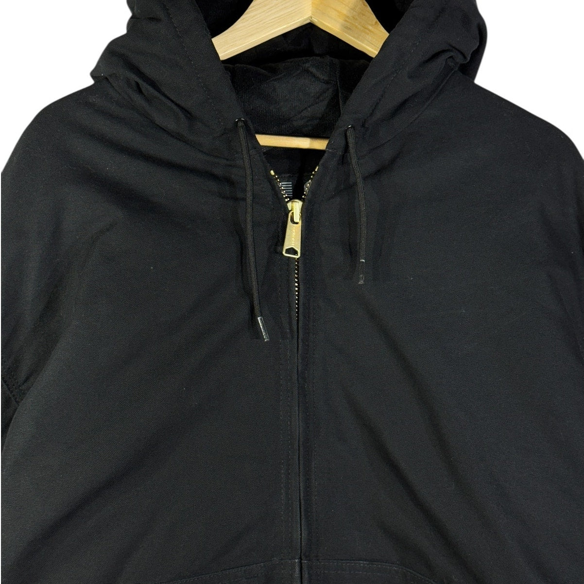 Vintage Carhartt Canvas Hooded Full Zip Workwear Jacket