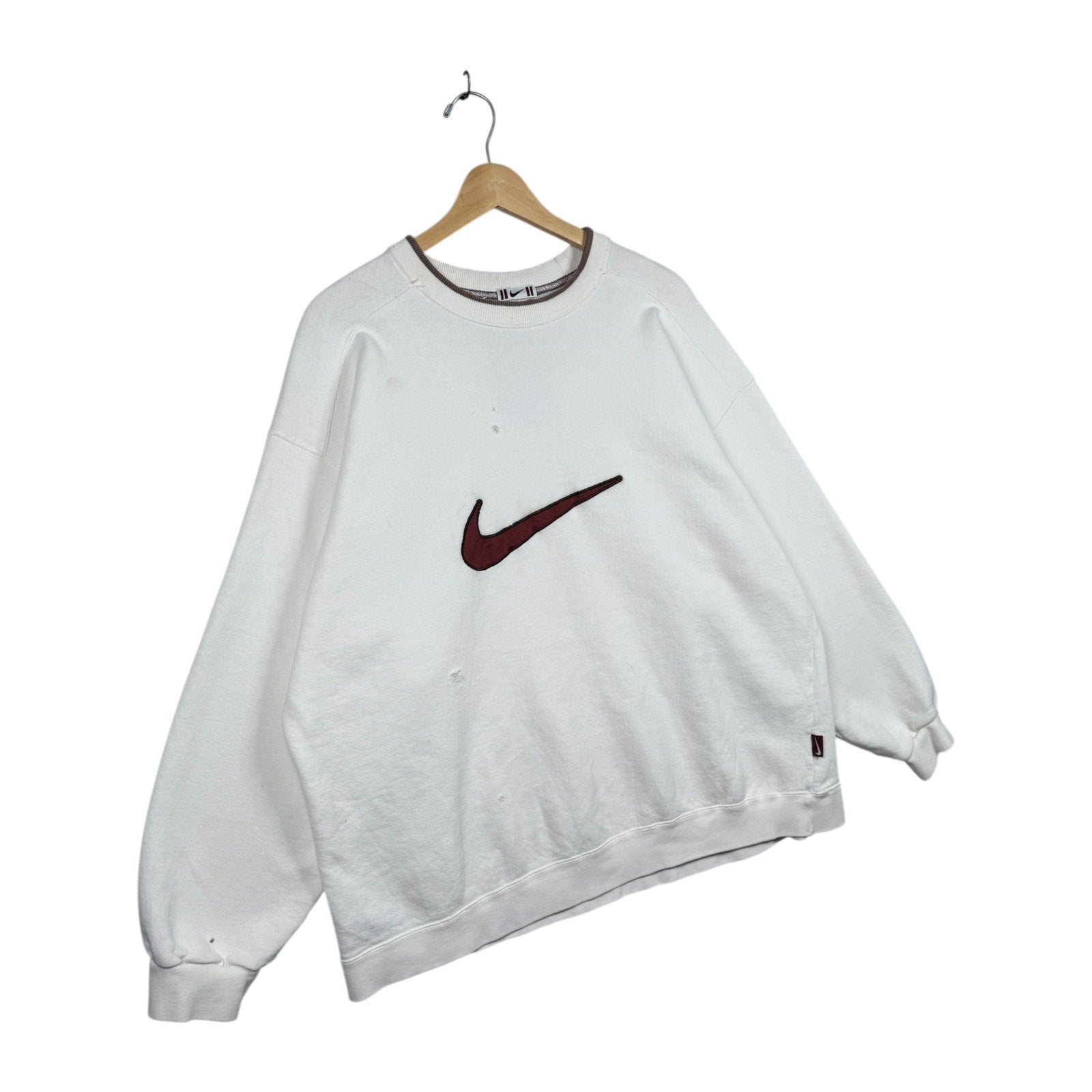 Vintage Nike Big Swoosh Embroidered Crewneck