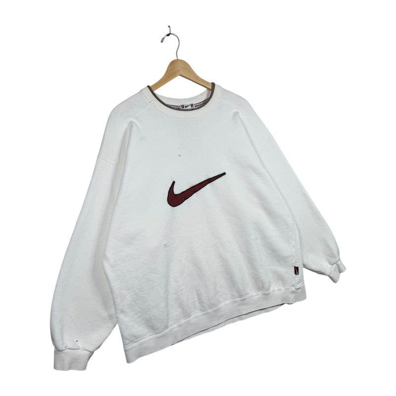 Vintage Nike Big Swoosh Embroidered Crewneck