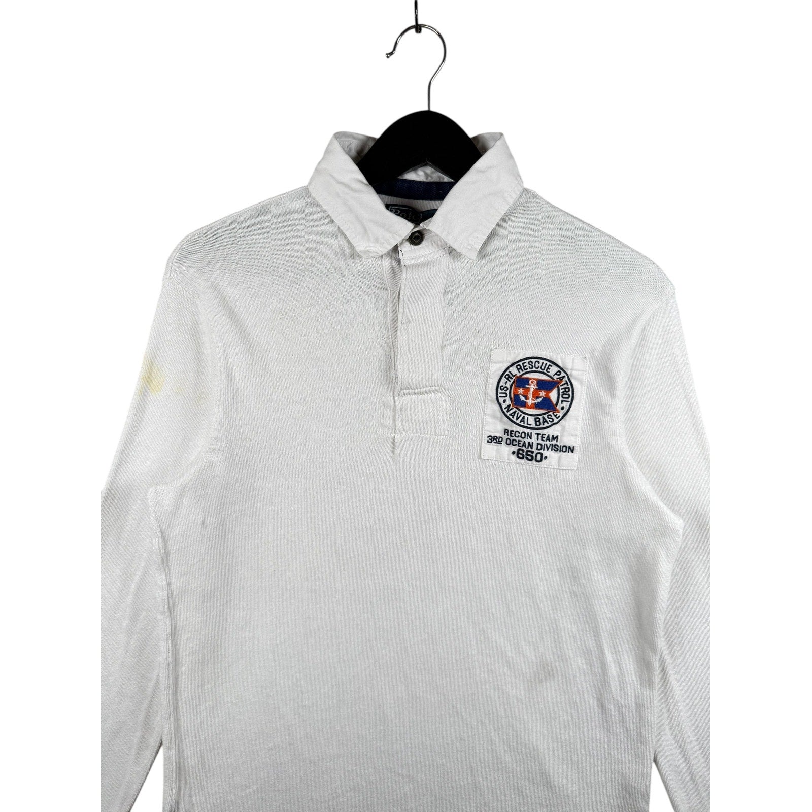 Vintage Polo Ralph Lauren US Rescue Patrol Recon Long Sleeve Polo