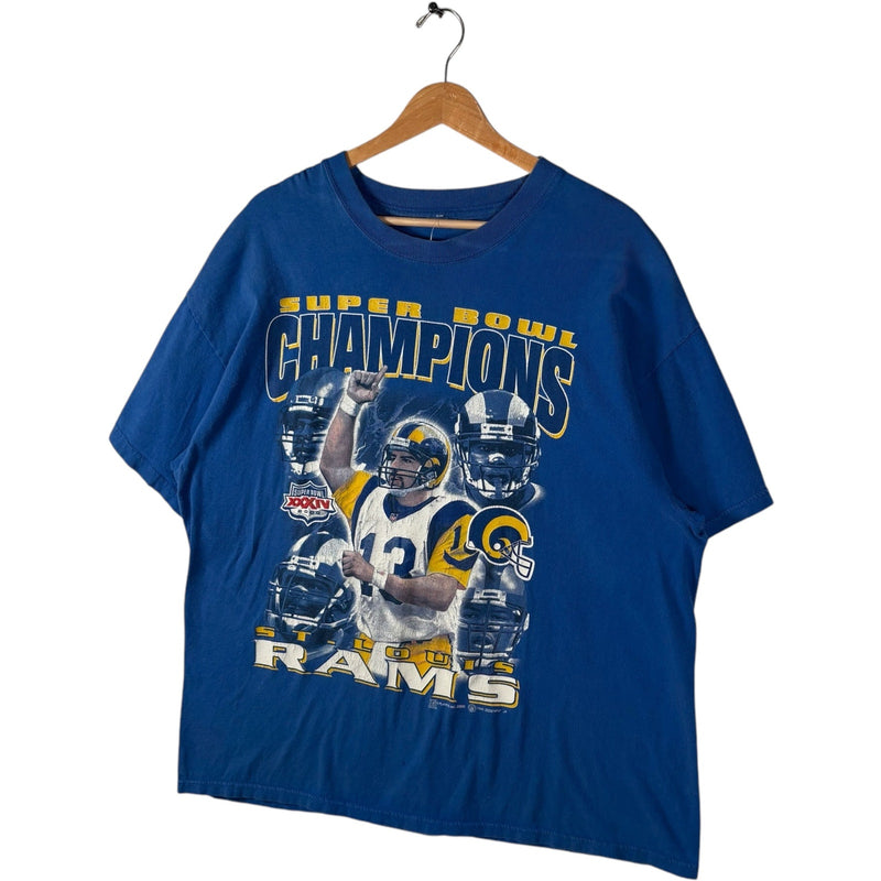 Vintage St. Louis Rams Super Bowl 34 Champions NFL Tee 2000