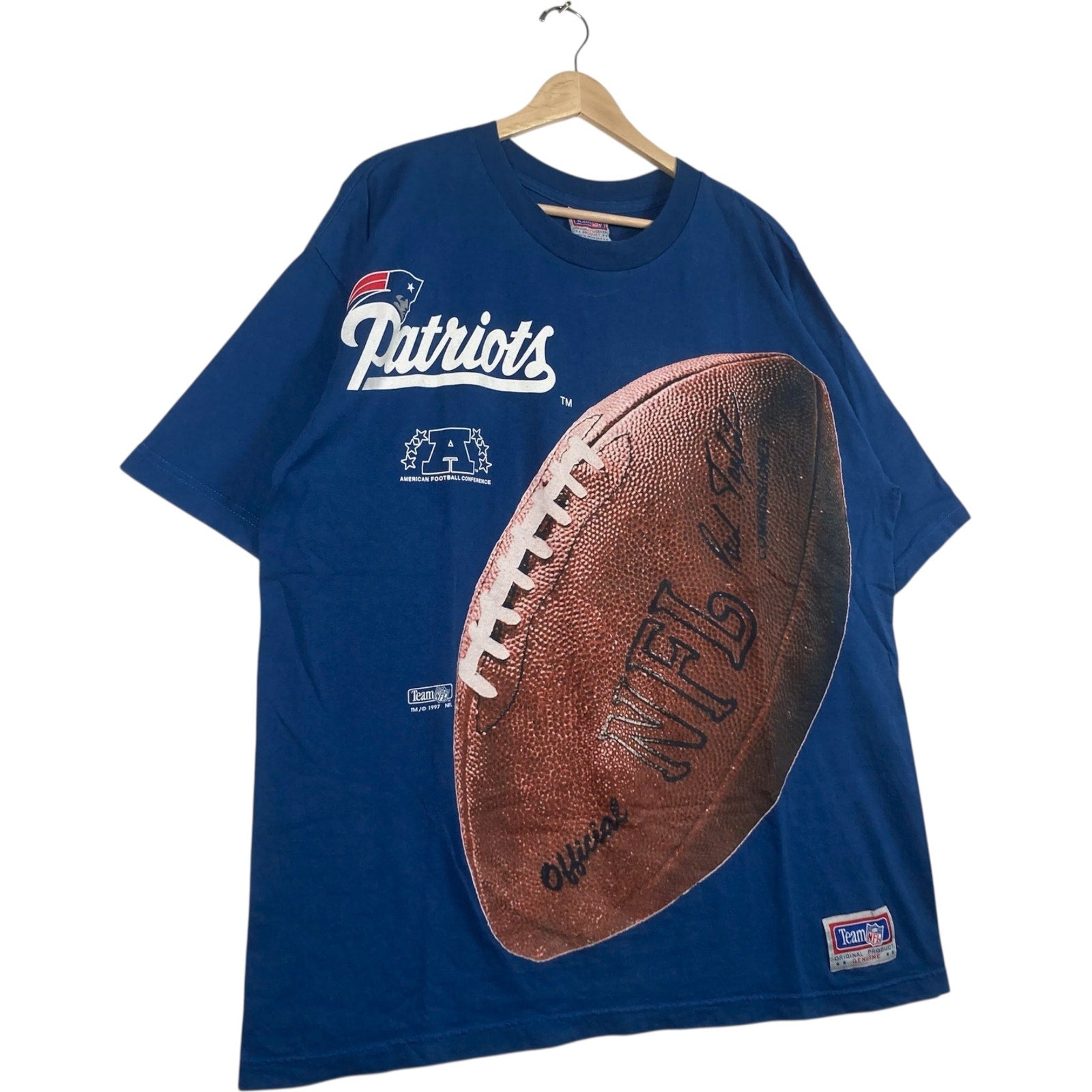 Vintage NFL New England Patriots Football Tee