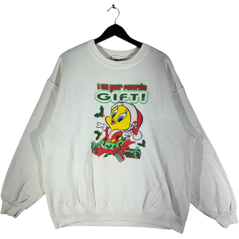 Vintage Looney Tunes Tweety Bird Christmas Crewneck