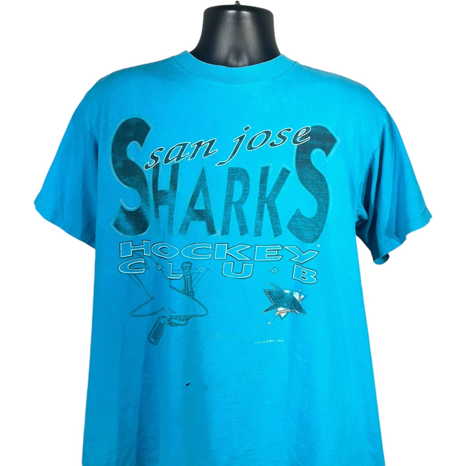 Vintage Salem Sportswear San Jose Sharks NHL Spellout Tee