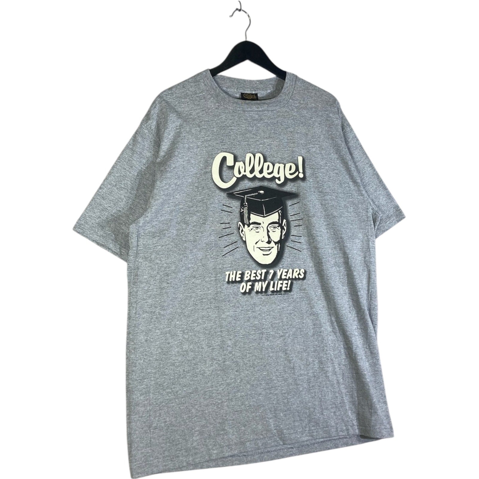 Vintage "College! Best 7 Years Of My Life!" Humor T-Shirt