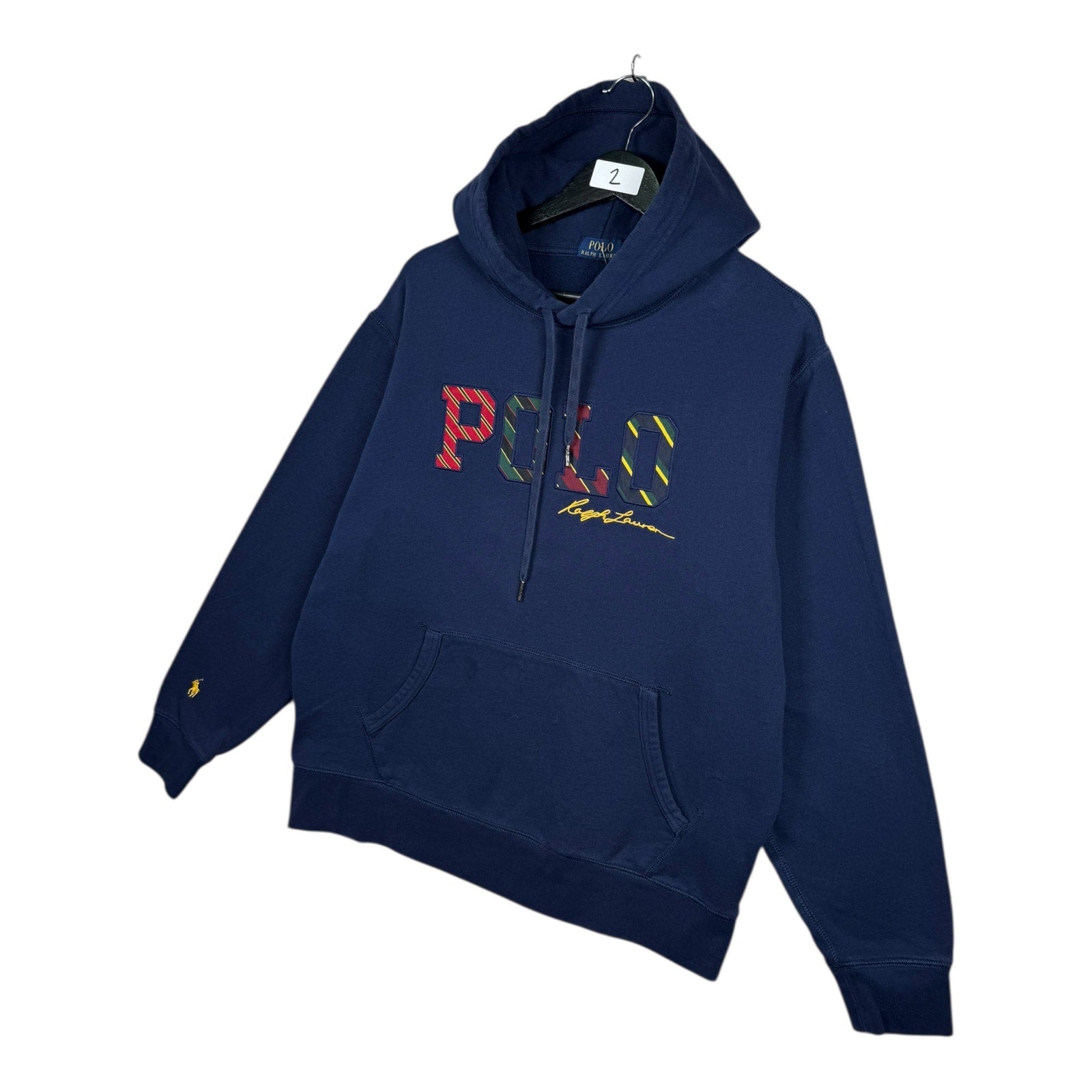 Vintage Polo by Ralph Lauren Striped Logo Hoodie