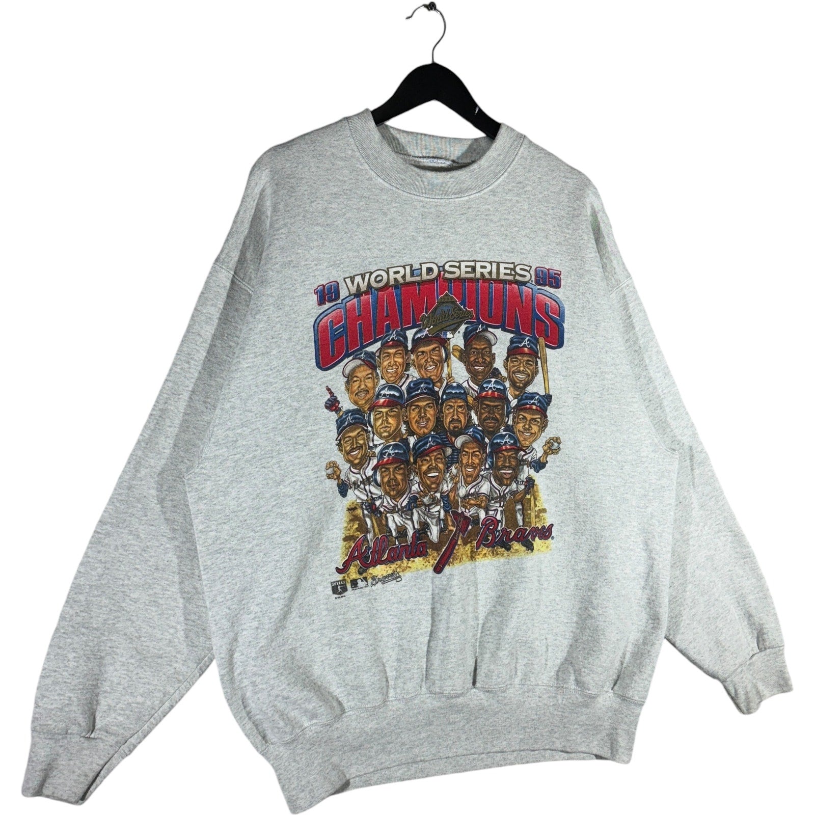 Vintage Atlanta Braves World Series Champions MLB Crewneck