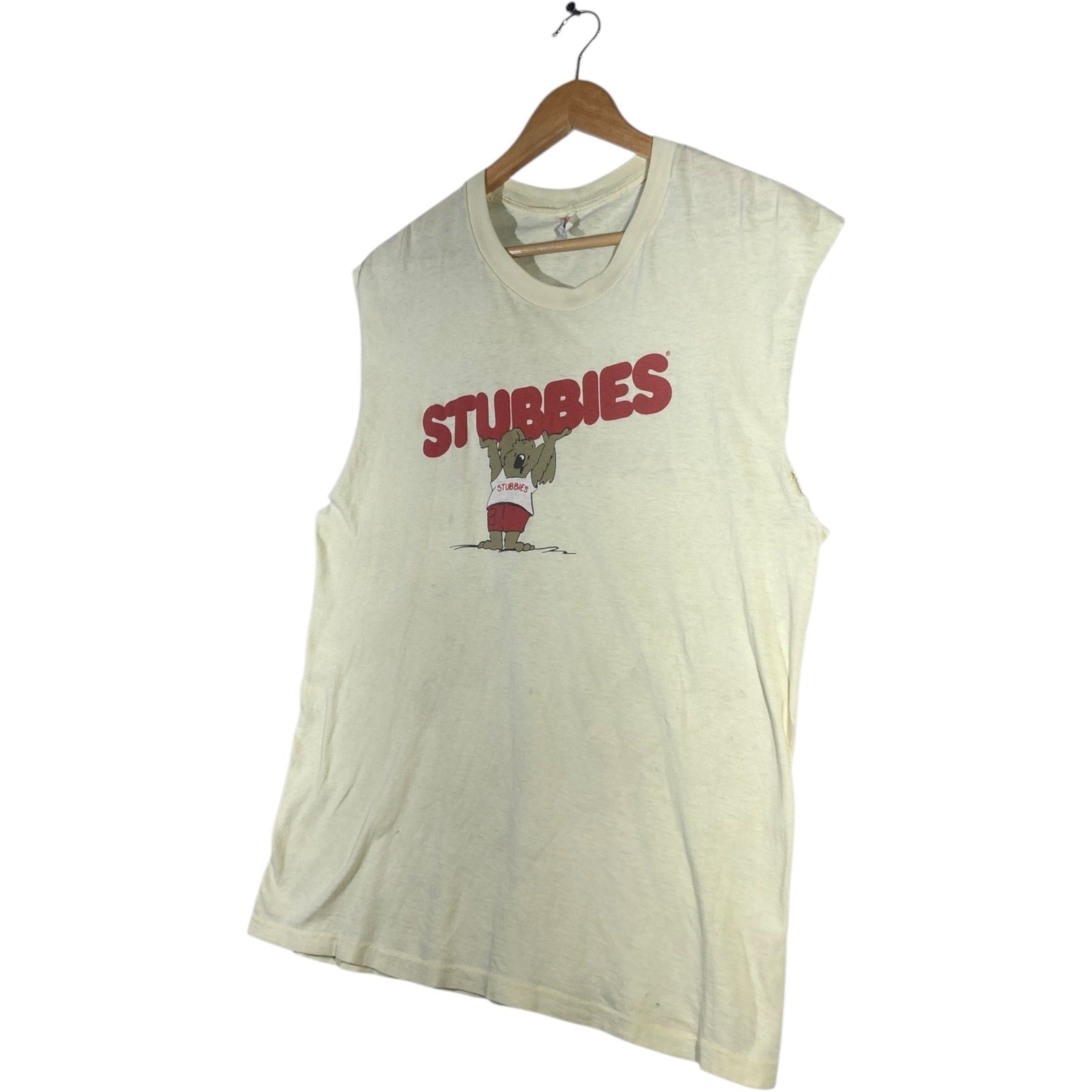 Vintage Stubbles Muscle Sleeve Tank Top
