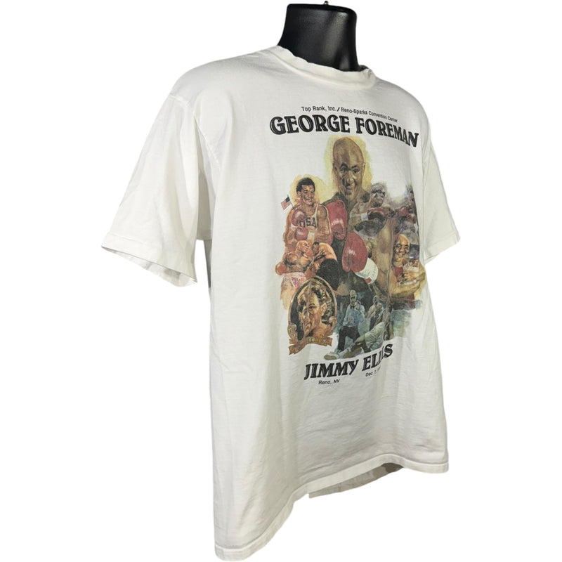 Vintage George Forman vs. Jimmy Ellis Boxing Match Tee 1991