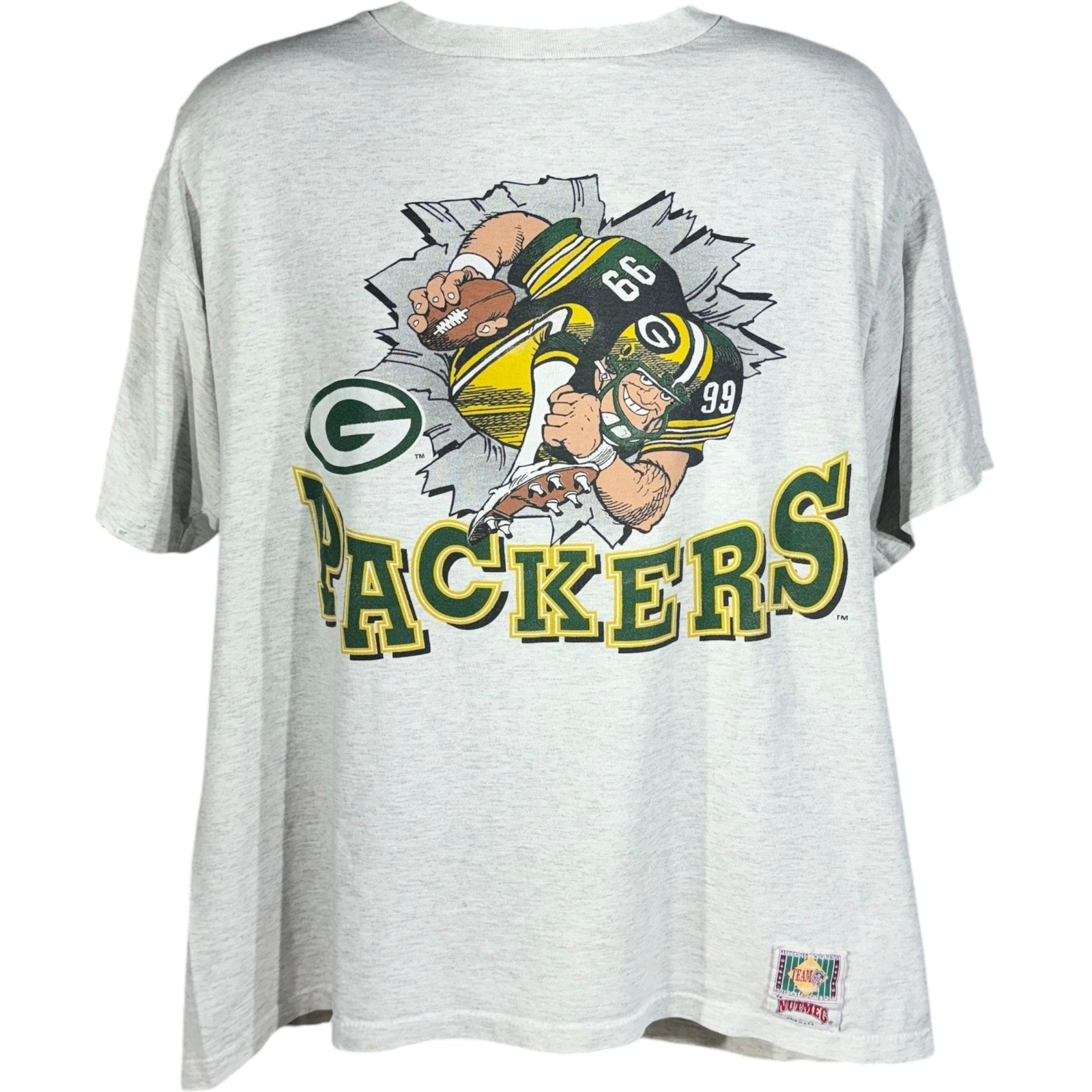 Vintage Nutmeg Green Bay Packers Breakthrough NFL Tee 1993