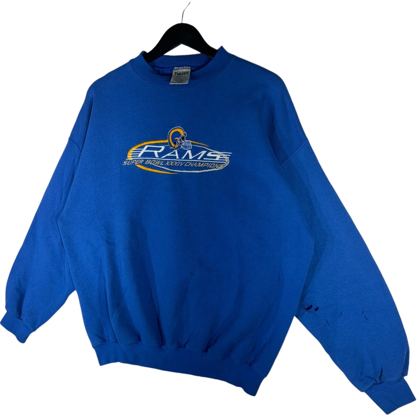 Vintage St. Louis Rams Embroidered Crewneck