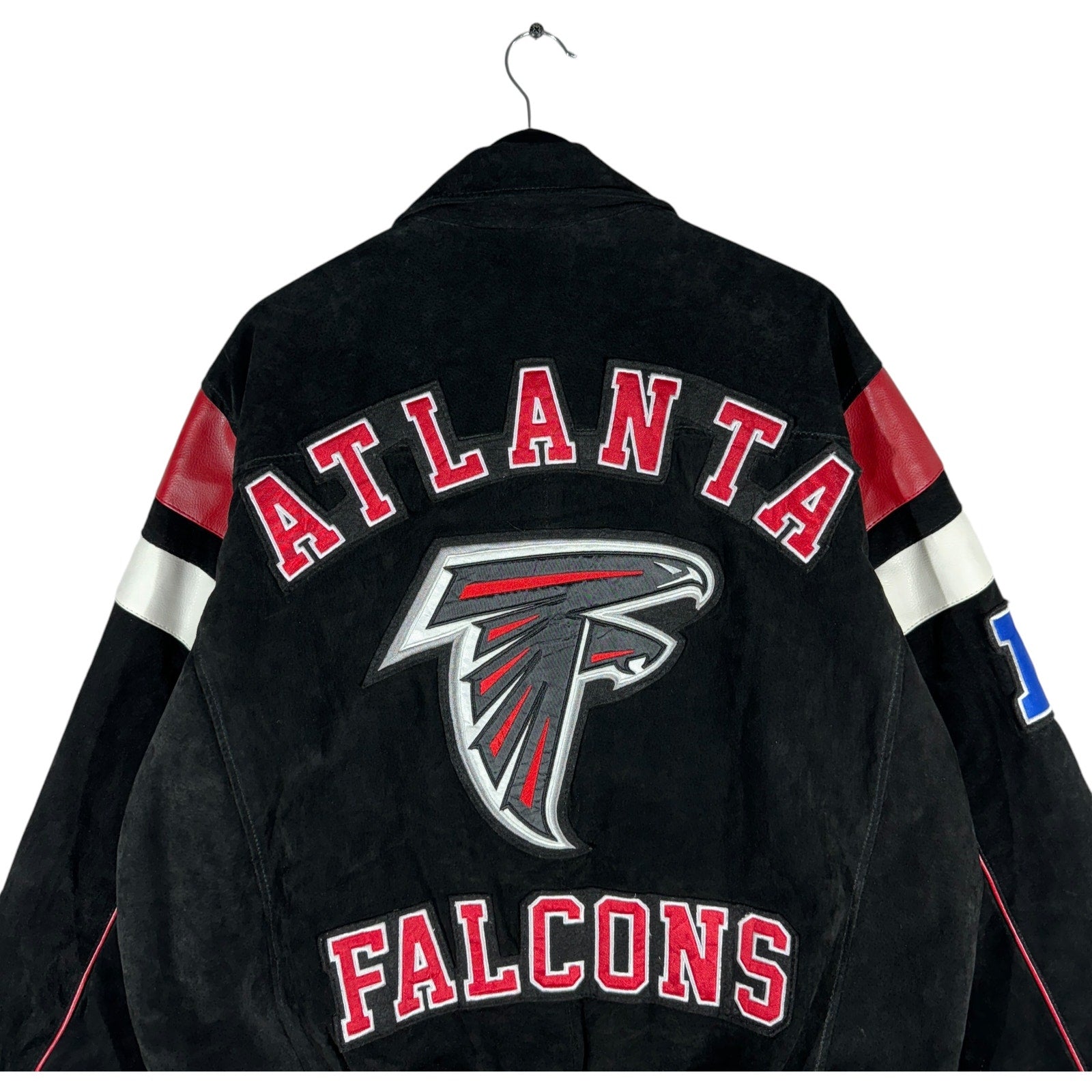 Vintage NFL Atlanta Falcons Suede Bomber Jacket