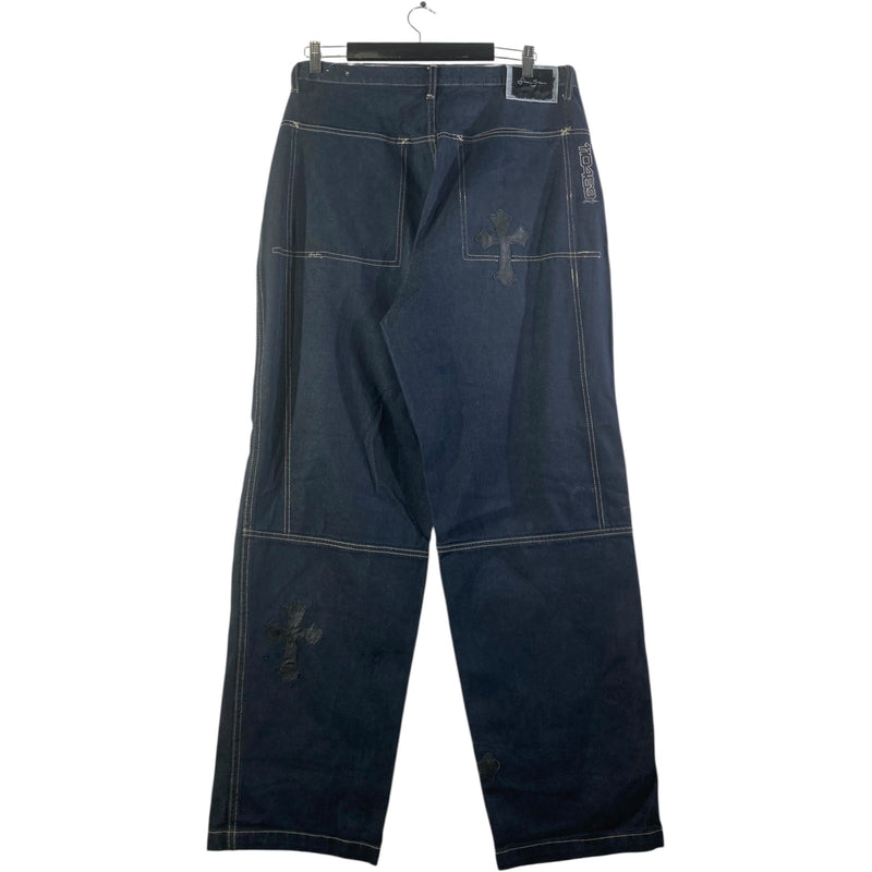 Vintage Sean John Cross Patch Baggy Jeans 35