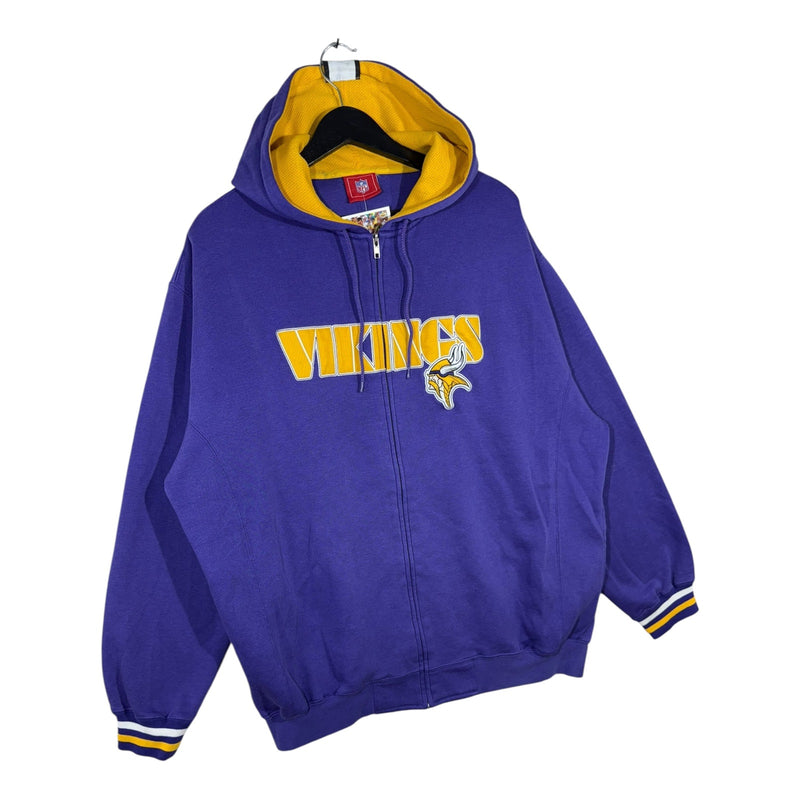 Vintage Minnesota Vikings Full Zip NFL Hoodie