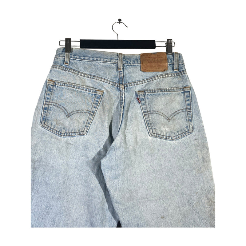 Vintage Levi's 550 Relaxed Fit Distressed Denim Shorts 31