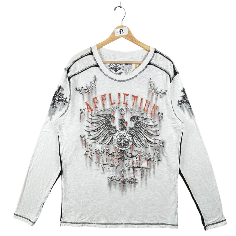 Vintage Affliction Live Fast Long Sleeve Tee